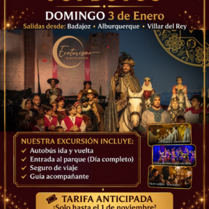 Una Navidad autentica. Puy du Fou. Desde Badajoz, Alburquerque y Villar del rey.
